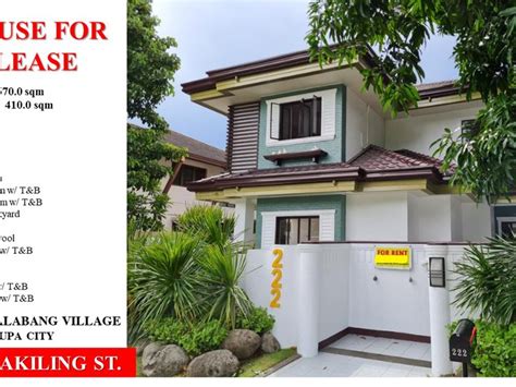 house rent alabang|House for rent in Alabang .
